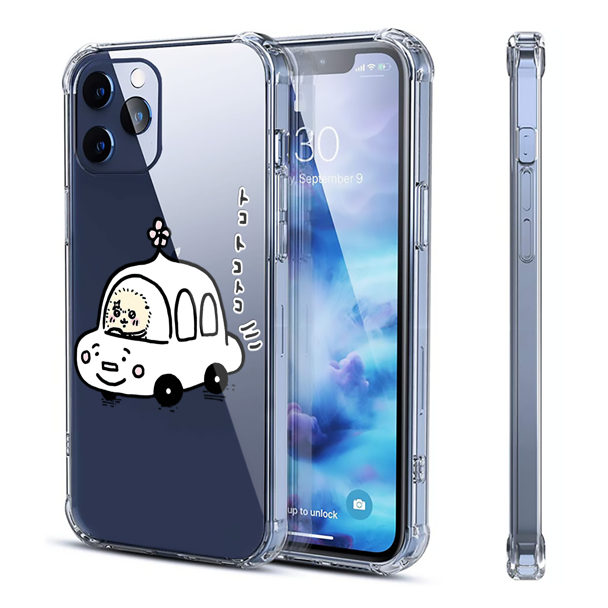 （画像用） ちいかわ ラッコ Chii-kawa Sea otter 【iPhone 12シリーズ対応】透明スマホケース（クリアソフトケース）